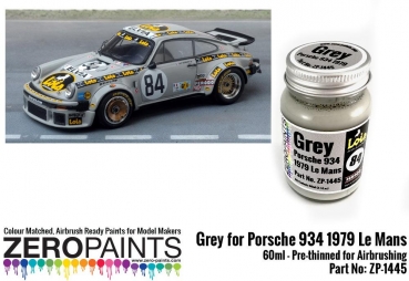 Grey for Porsche 934 1979 #84 Le Mans Paint 60ml ZP-1445